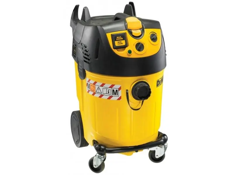 DEWALT Univerzální vysavač 2 200W, 45 litrů, 13, 5 kg splňuje nařízení EU na záchyt jemného prachu Nízká Cena