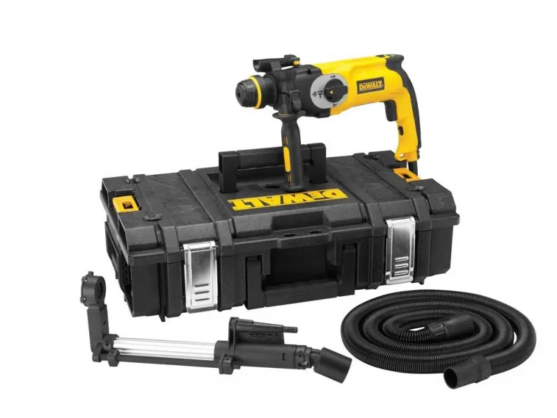 DEWALT 2kg kombi kladivo 800W, 2, 8 J*, 2, 6 kg + sklíčidlo + odsávání + Tough Systém TS 150 Koupit Online