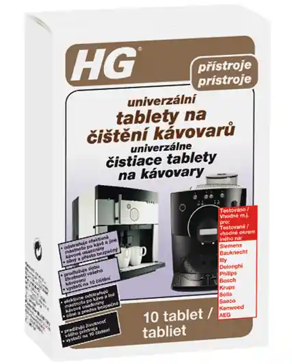 HG univerzální tablety na čištění kávovarů Odeslání Ihned