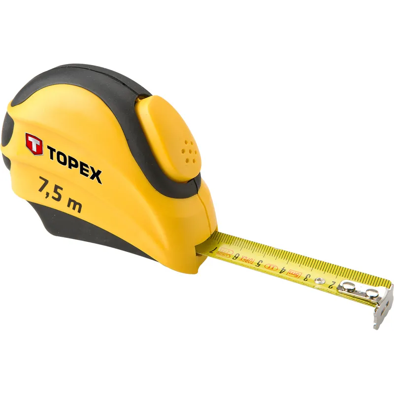 Metr svinovací 7,5m/25mm autostop Topex Výprodej