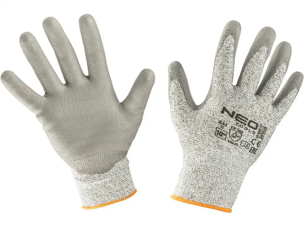 Časově Omezené Rukavice pracovní 10" PU povlak, protiprořezové Neo Tools