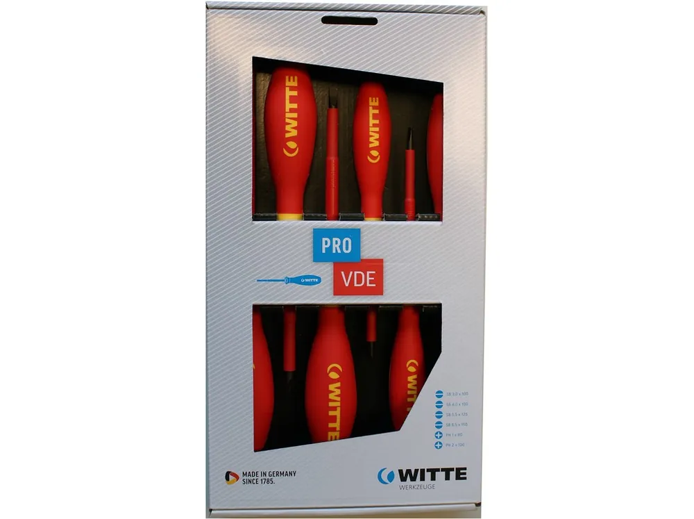 Jen Po Omezenou Doba Sada šroubováků 6700272.04 Witte PRO VDE 1000V 4xplochý, PH1, PH2