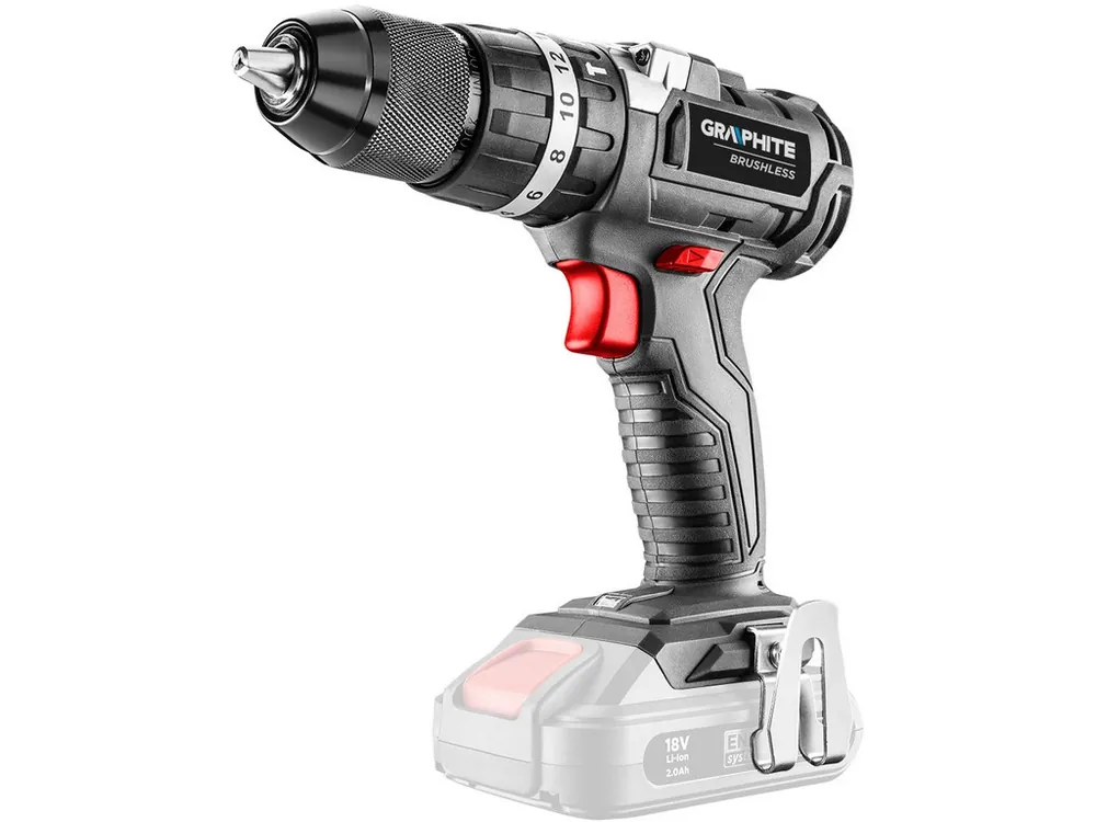 Zlevněný Šroubovák Aku bezuhlíkový motor s příklepem Energy+ 18V bez baterie Graphite