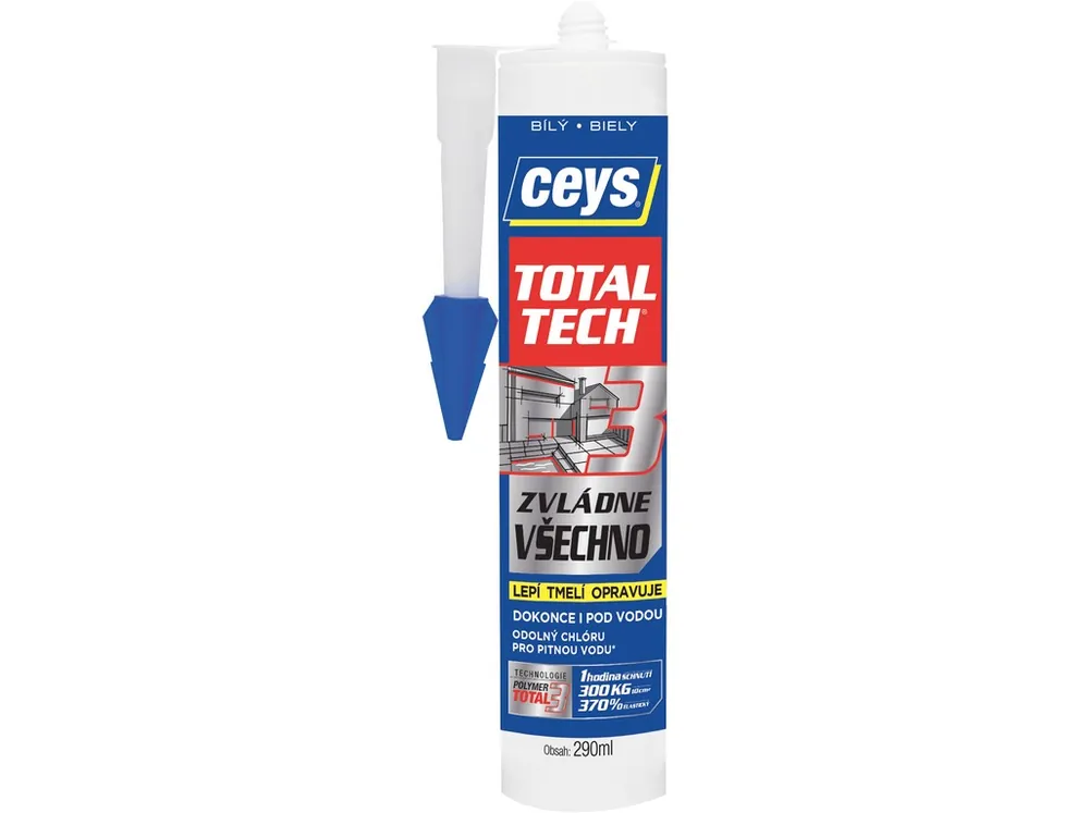 Rychlé Dodání Lepidlo Total Tech Express bílé 290 ml