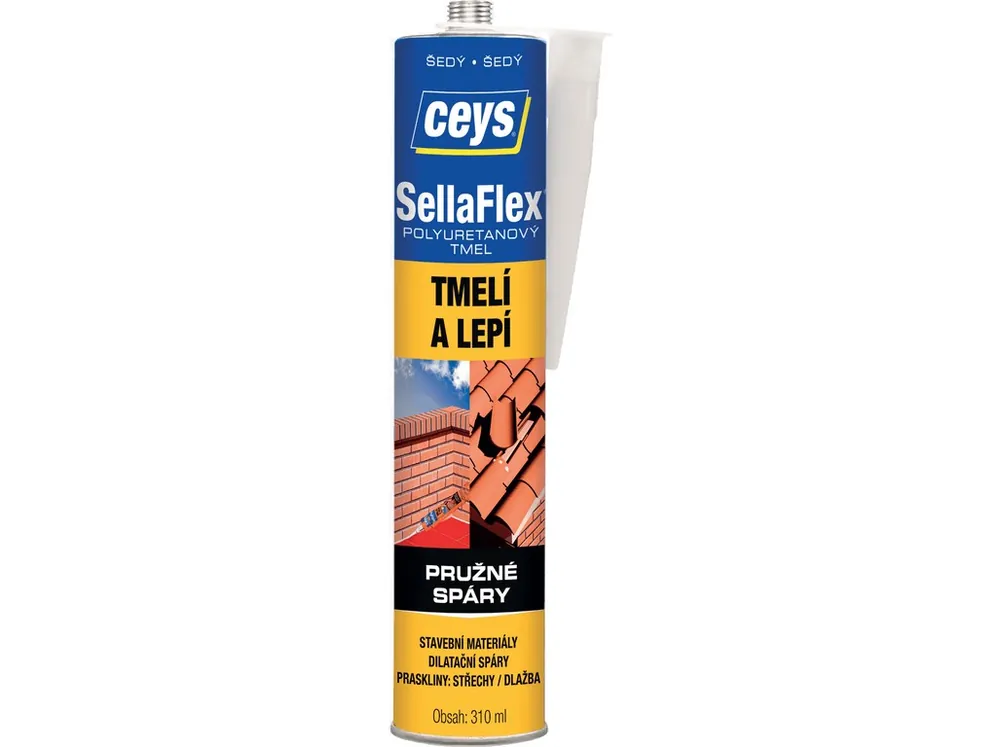 Vysoce Kvalitní Tmel SellaFlex Polyuretanový šedý 310 ml