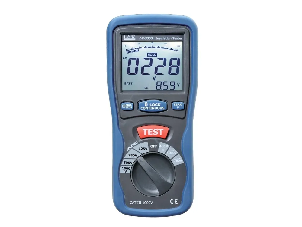 Novinka měřič izolace CEM DT-5505