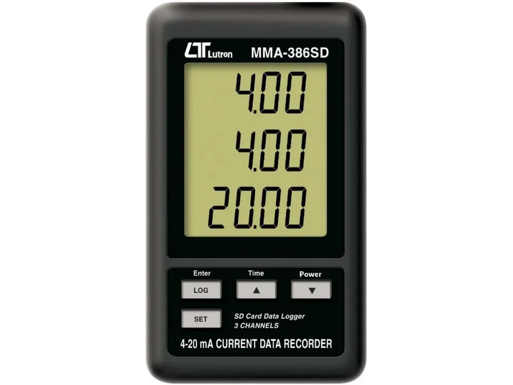 Sezónní Sleva 3kanálový datalogger proudu 4-20 mA LUTRON MMA-386SD