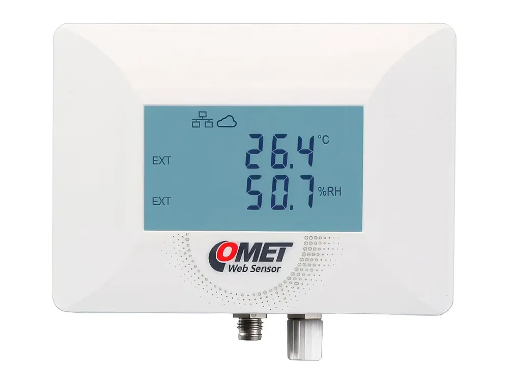 Ověřený COMET TA3621 – snímač pro digitální sondu T/RH nebo CO2 s Eth. výstupem a PoE