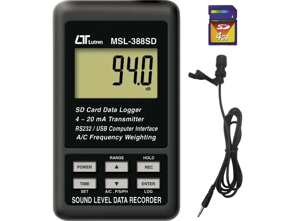 Oblíbený datalogger úrovně hluku LUTRON MSL-388SD