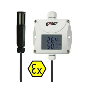 Speciální Cena COMET T3111Ex - jiskrově bezpečný snímač teploty a vlhkosti s výstupem 4-20 mA, 1 m