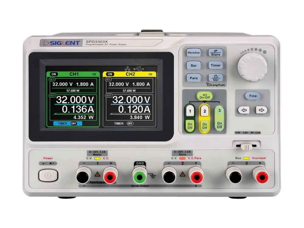 Časově Omezené laboratorní zdroj Siglent SPD3303X-E
