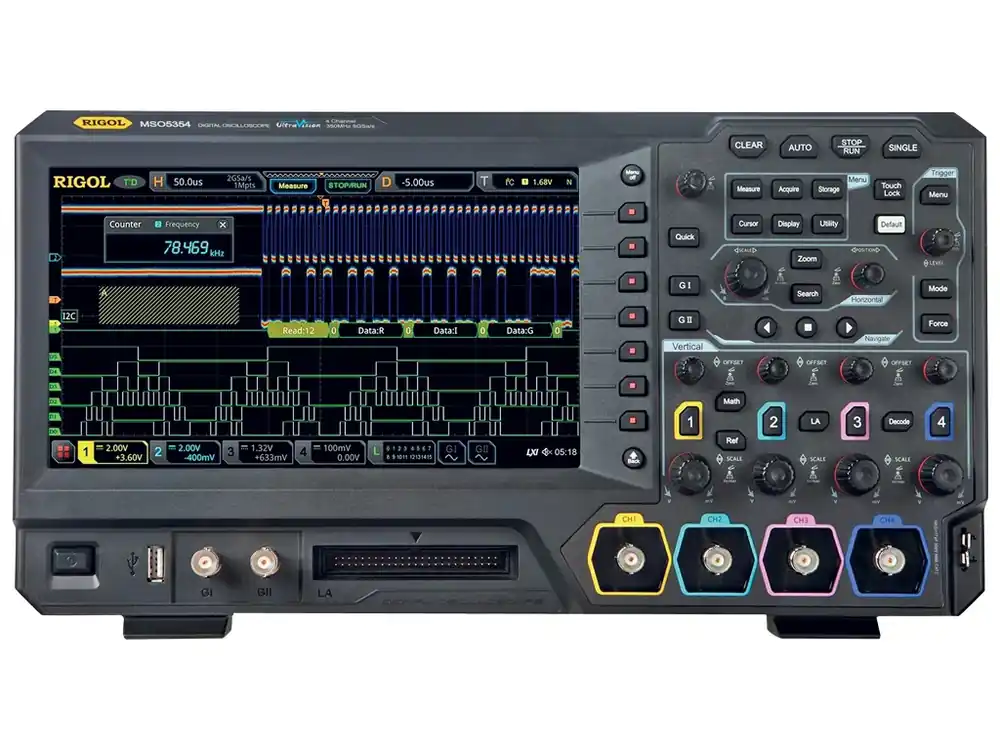 osciloskop RIGOL MSO5204 Aktuální