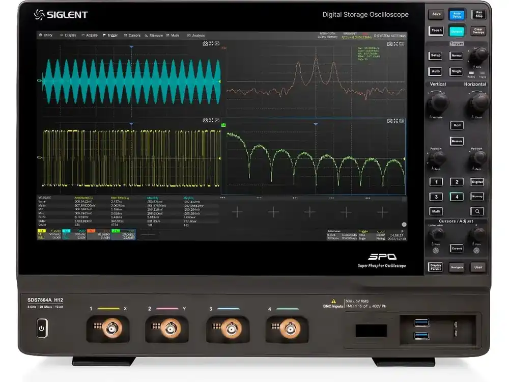 Ověřený osciloskop SIGLENT SDS7804A H12