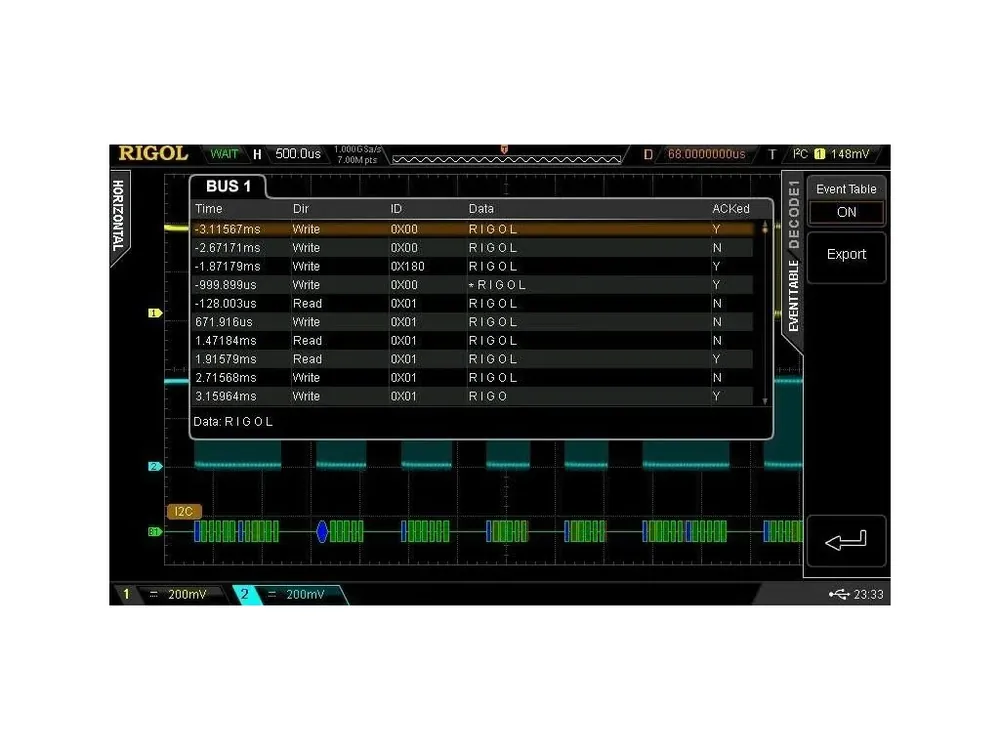 SW klíč SD-DS2 pro dekódování RS232/UART, I2C, SPI pro DS2000 Nejlepší Cena
