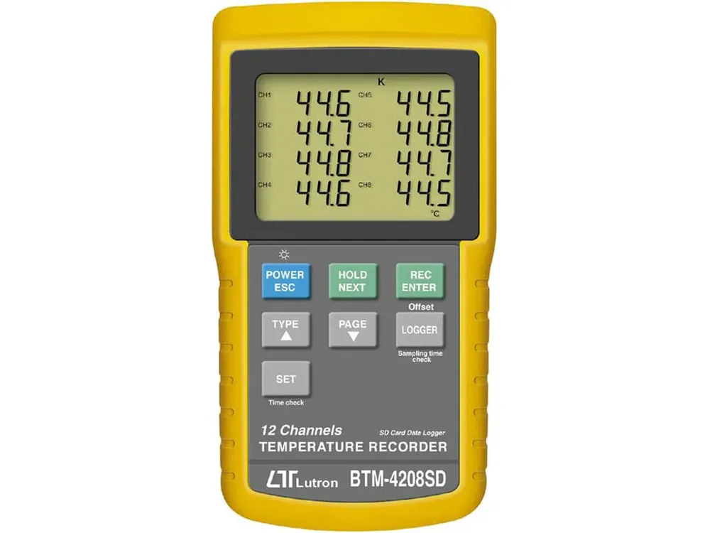 teploměr 12 kanálů LUTRON BTM-4208SD Horká Nabídka