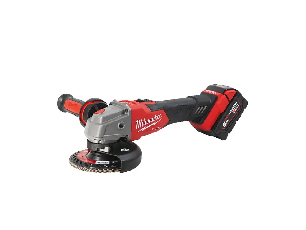 M18 FUEL™ 125 mm úhlová bruska s posuvným spínačem Milwaukee M18 FSAG125XB-502X Expresní Doručení