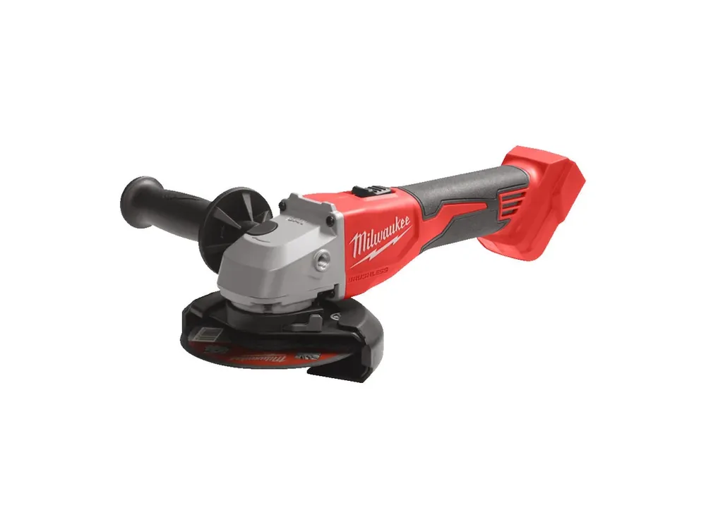 M18 bezuhlíková úhlová bruska 125 mm s posuvným spínačem Milwaukee M18 BLSAG125X-0 Výprodej