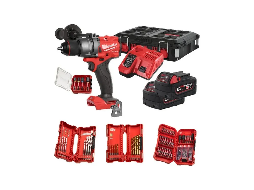 Speciální Cena M18 FUEL™ PŘÍKLEPOVÁ VRTAČKA Milwaukee M18 FPD3100P-502P