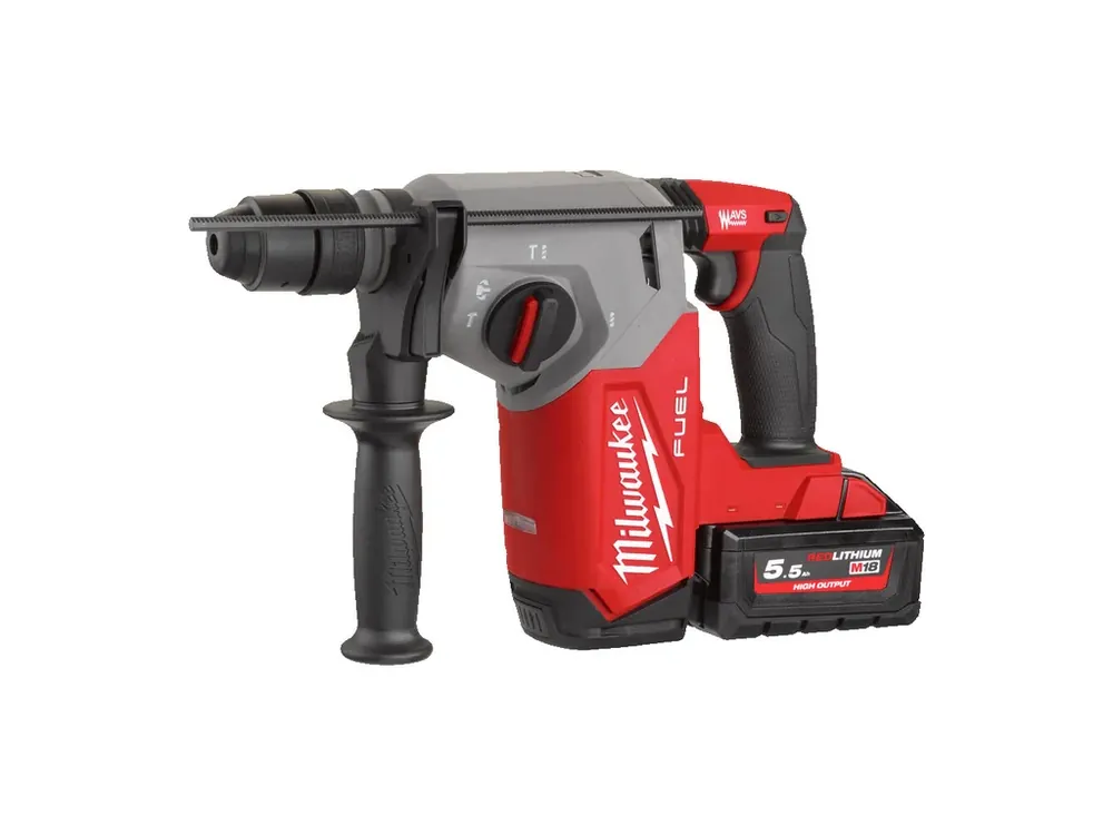 Vysoce Kvalitní M18 FUEL™ 4 režimové kladivo SDS-plus s maticí FixTec™ 26mm ( 2,5 J ) Milwaukee M18 FHX-552X