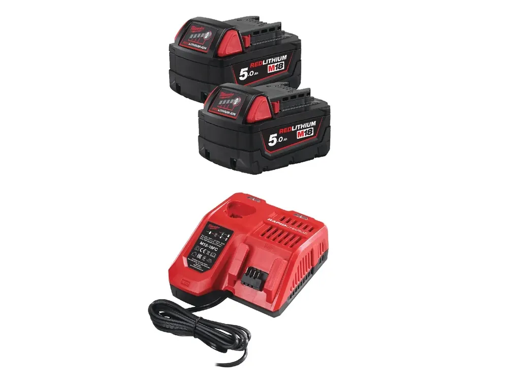 Sada akumulátorů a nabíječky Milwaukee M18 NRG-502 (4933459217) Časově Omezené