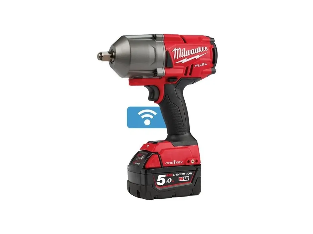 Časově Omezené M18 FUEL™ ONE-KEY™ 1/2 ˝ rázový utahovák s pojistným kroužkem Milwaukee M18 ONEFHIWF12-502X