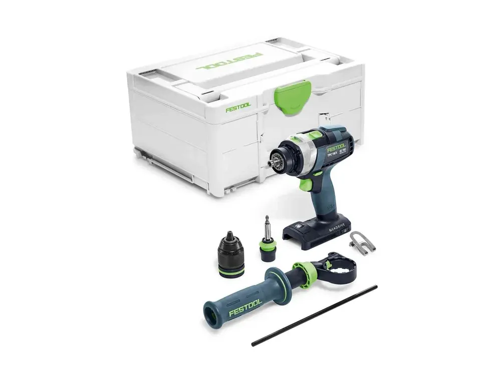 Akumulátorový příklepový vrtací šroubovák Festool QUADRIVE TPC 18/4 I-Basic 575604 Akční Cena