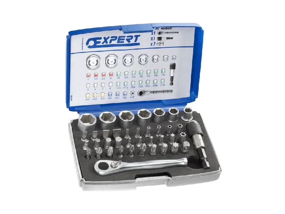 Sada bitů 1/4" 39 dílů Tona Expert E131705 Nová Kolekce