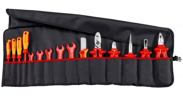 Svinovací taška s nářadím 15-dílná 1000V Knipex Nejlepší Volba