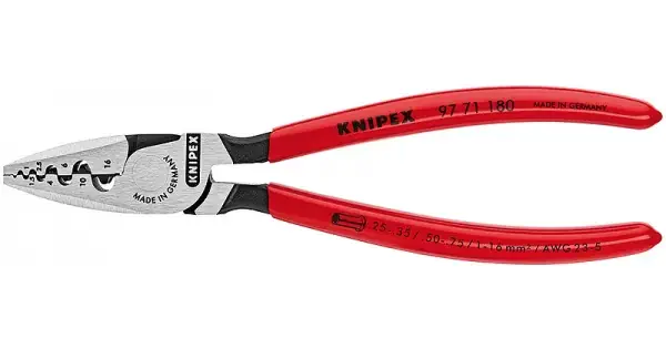 Finální Výprodej Kleště na kabelové koncovky, Knipex 0,25 do 16 mm²