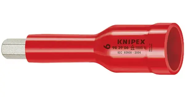 Výhodná Nabídka Nasazovací nástrčný klíč 3/8" izolovaný 1000V, Knipex 6mm 3/8", velikost klíče 6mm