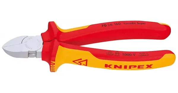 Horká Nabídka Kleště boční štípací izolované 1000V VDE, Knipex 160mm 160 mm