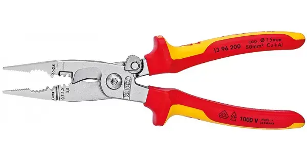Kleště univerzální elektroinstalační 1000V VDE, Knipex 200mm Sleva