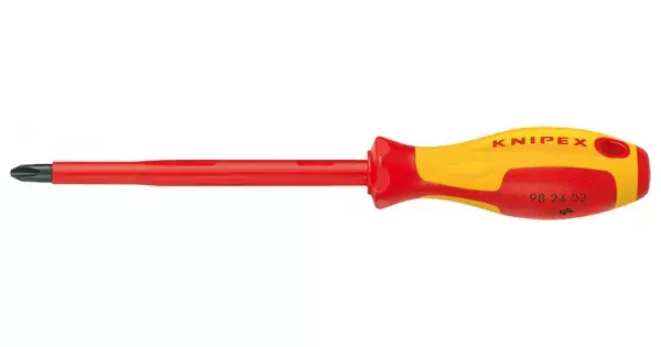 Sleva Šroubovák křížový Phillips® izolovaný 1000V VDE, Knipex PH0