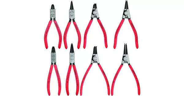 Sada kleští na pojistné kroužky, Knipex Sada 8ks Výhodná Nabídka