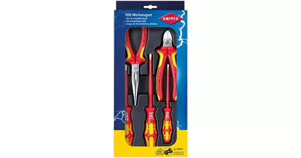 Kleště a šroubováky 1000V, sada v kartonu, Knipex Sada 5ks Levný
