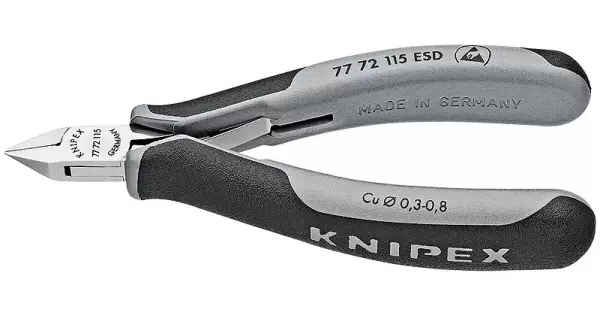 Přímo Od Výrobce Kleště štípací boční pro elektroniku ESD, Knipex 115mm