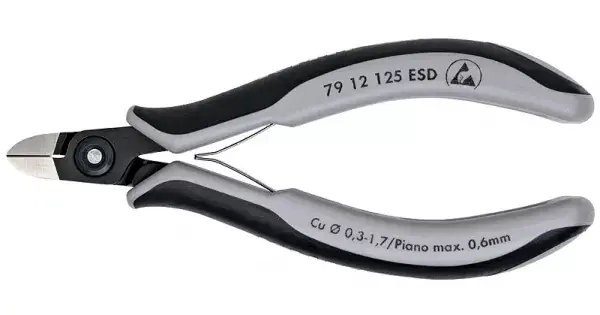 Expresní Doručení Kleště štípací boční, přesné ESD, Knipex 125mm