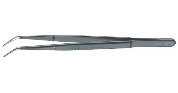 Pinzeta přesná, zahnutá s vodícím kolíkem, Knipex 155mm Poslední Šance
