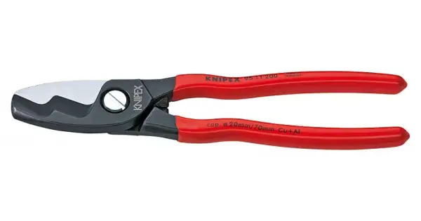 Sleva Nůžky na kabely s dvojitým břitem, Knipex 200mm