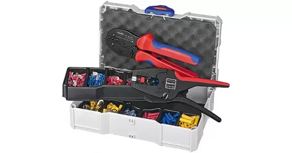 Finální Výprodej Lisovací sortiment pro kabelové spojky, Knipex Sada