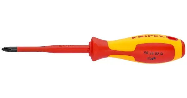 Šroubovák křížový Phillips® izolovaný 1000V VDE, Slim, Knipex PH2 Poslední Šance
