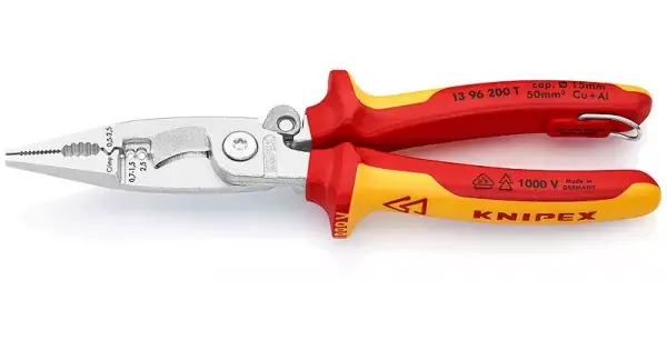 Kleště univerzální elektroinstalační 1000V VDE, Knipex 200mm Výprodej