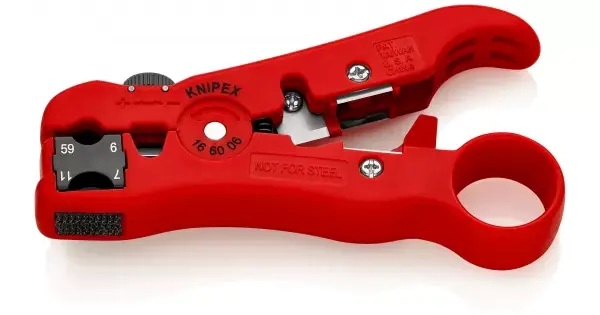 Nakupujte Hned Odizolovací nástroj na koaxiální a datové kabely Knipex