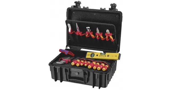 Vrácení Zdarma Kufr vybavený "Robust23 Start" Elektro Knipex