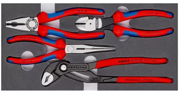 Akce Sada kleští v pěnové vložce Knipex