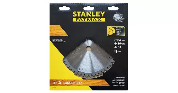 Pilový kotouč TCT/HM brousitelný pro příčné řezy 184 x 16 mm, 48 zubů Stanley STA15545 Sezónní Sleva