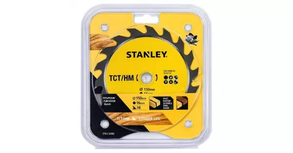 Horká Nabídka Pilový kotouč TCT/HM pro podélné řezy 150 x 16 mm, 18 zubů Stanley STA13080