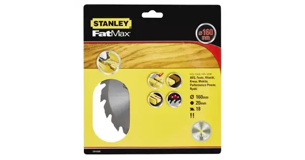 Pilový kotouč TCT/HM brousitelný pro podélné řezy 160 x 20 mm, 18 zubů Stanley STA15320 Hit Sezóny