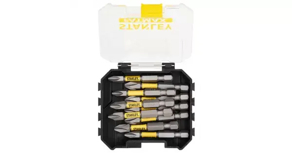 Sleva 10dílná sada 50 mm bitů pro rázové utahováky PH2 Stanley STA88573