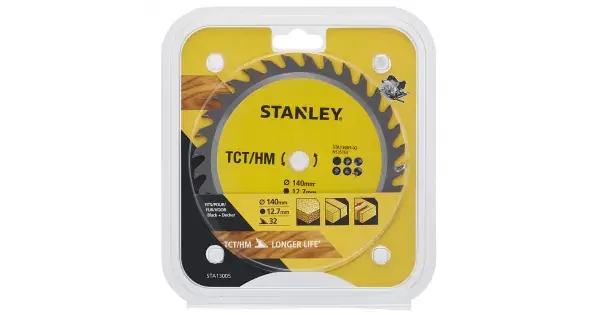 Omezená Nabídka Pilový kotouč TCT/HM pro příčné řezy 140 x 12,7 mm, 32 zubů Stanley STA13005